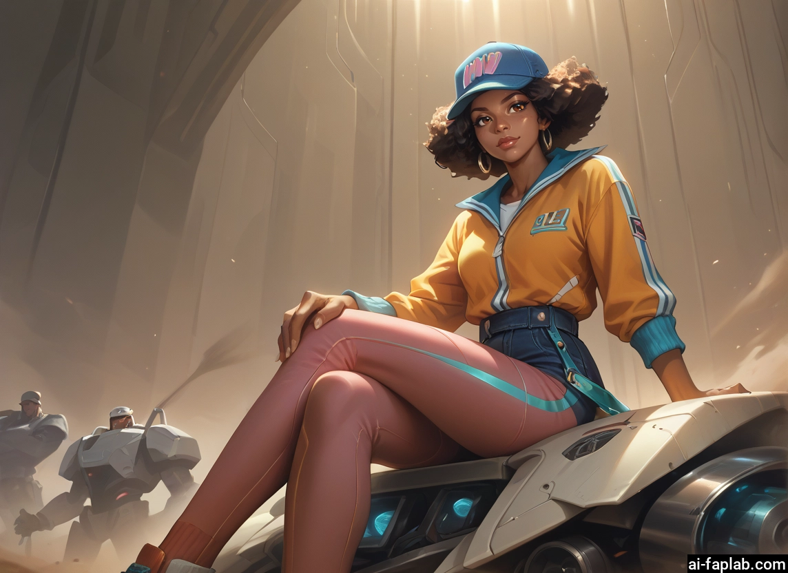 1girl, jewelry, earrings, dark skin, crossed legs, sitting · Yamete.gg