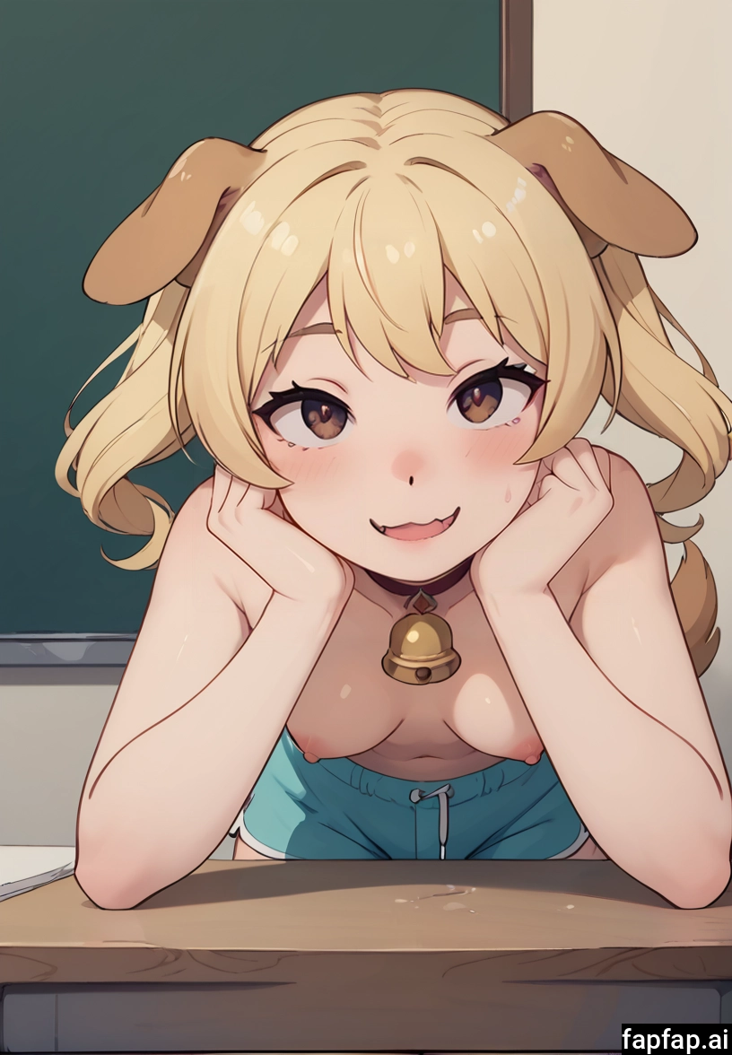 1girl, breasts, nipples, solo, animal ears, bell · Yamete.gg