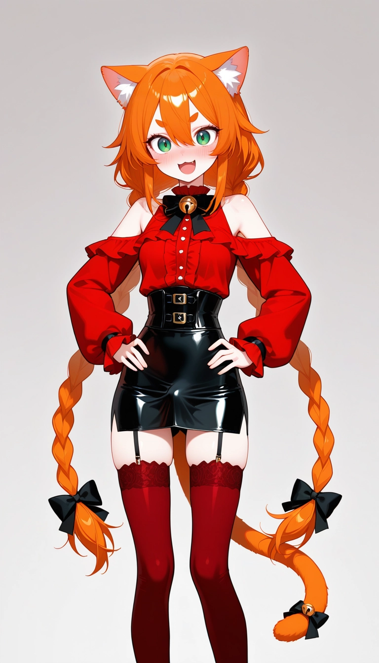 1girl, solo, twin braids, long hair, skirt, very long hair · Yamete.gg