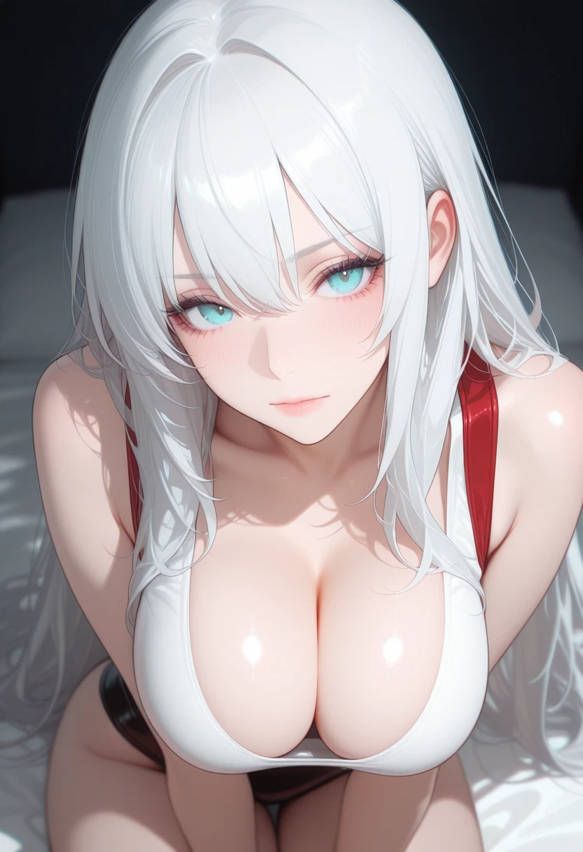 1girl, breasts, solo, cleavage, long hair, looking at viewer · Yamete.gg