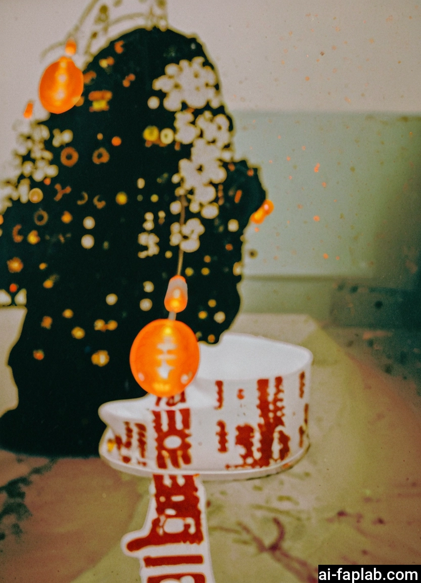 no humans, christmas tree, christmas, christmas ornaments, blurry, food focus