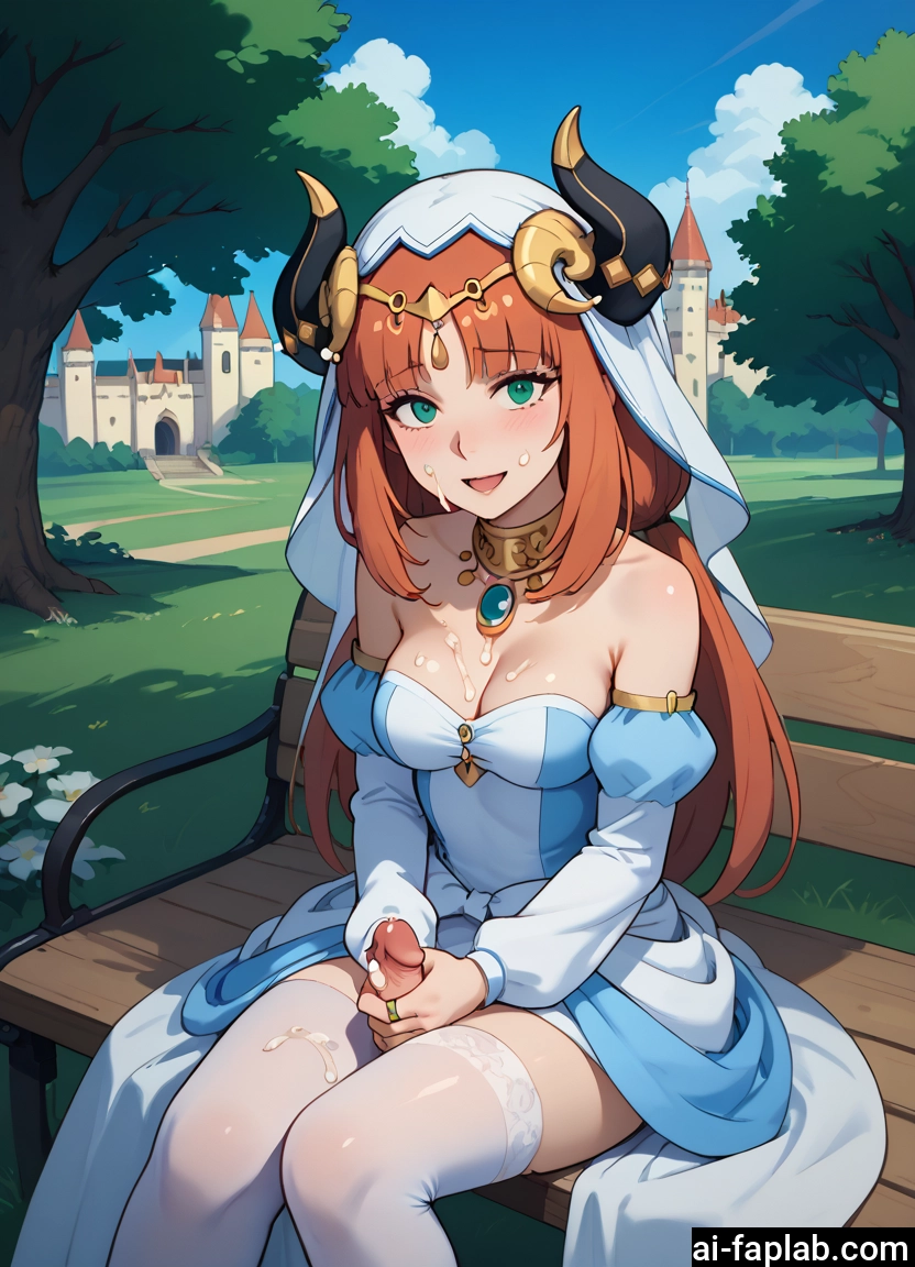 futanari, 1girl, breasts, cum, thighhighs, penis · Yamete.gg