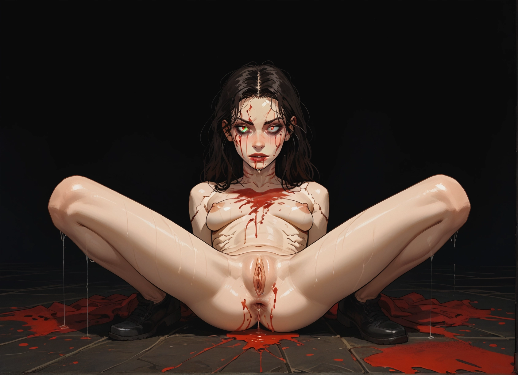 1girl, solo, breasts, pussy, nipples, anus · Yamete.gg