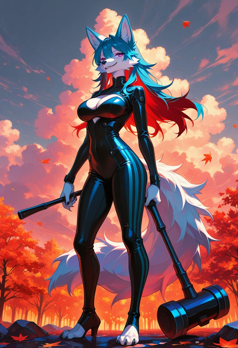 furry, 1girl, breasts, solo, furry female, animal ears · Yamete.gg
