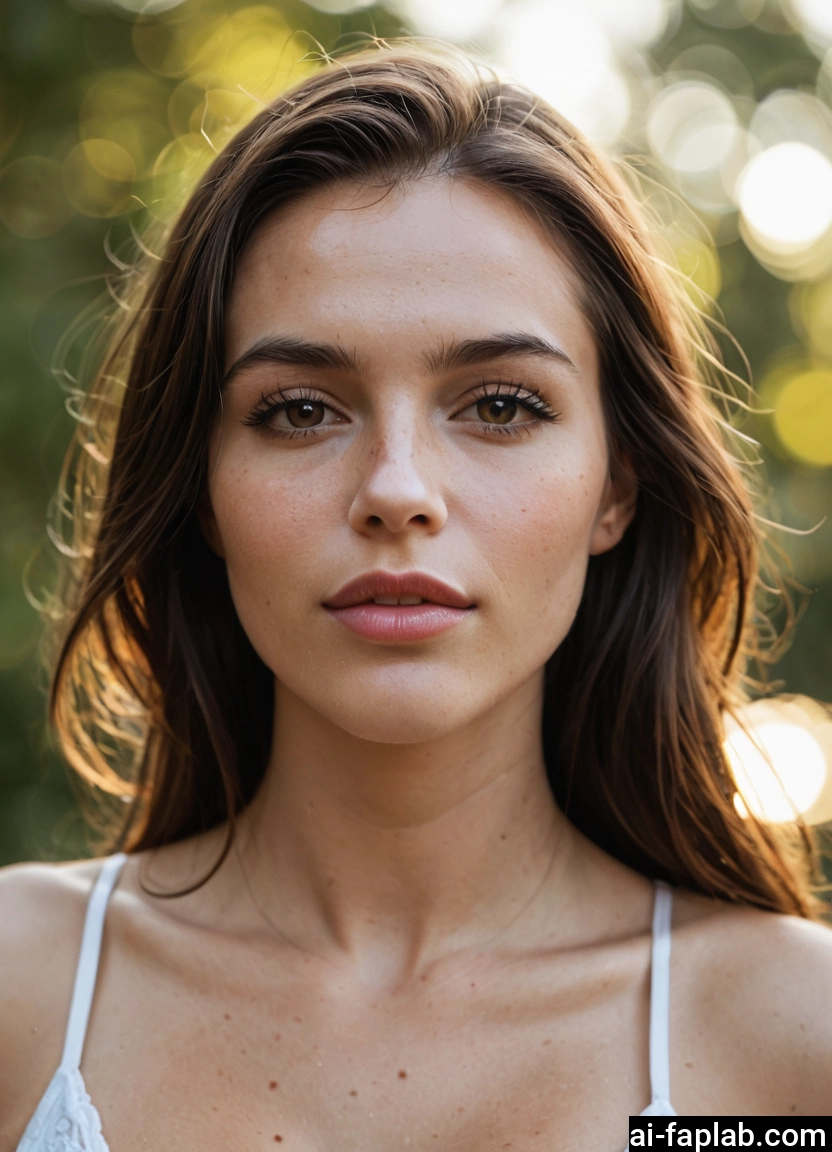 1girl, solo, brown eyes, brown hair, freckles, looking at viewer · Yamete.gg