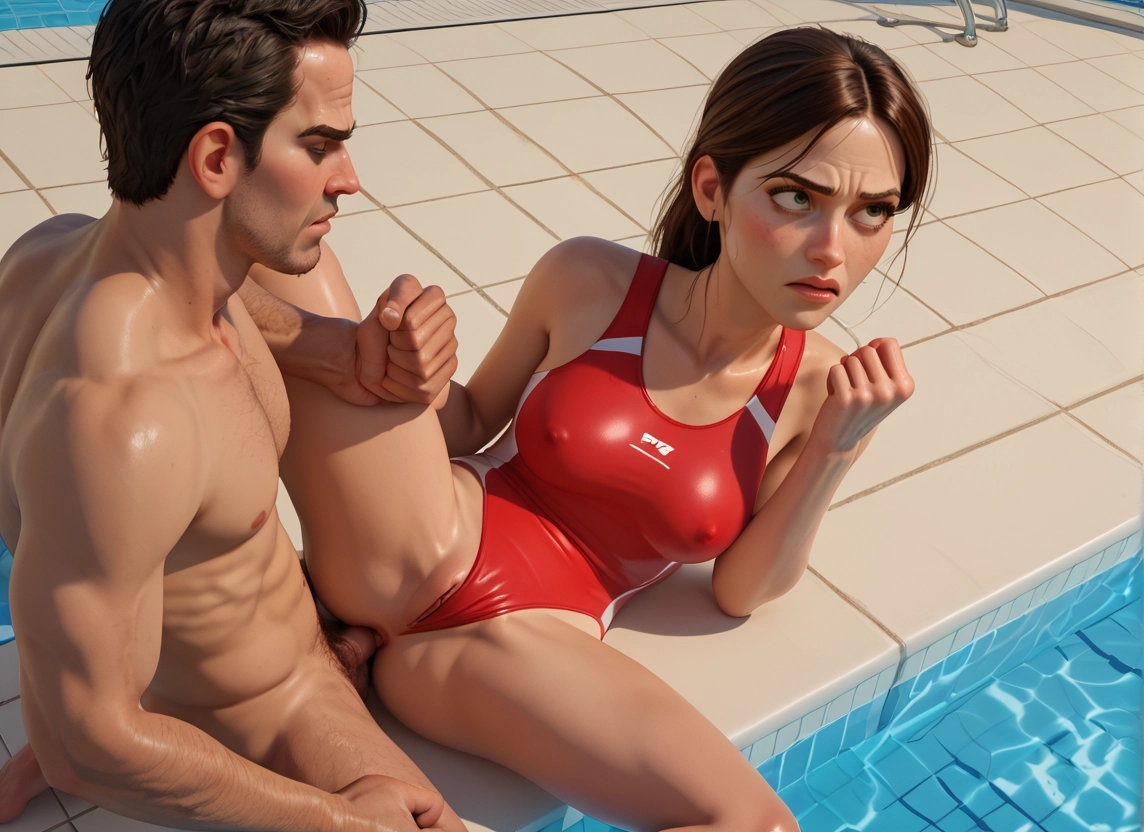 1girl, 1boy, hetero, swimsuit, sex, penis · Yamete.gg