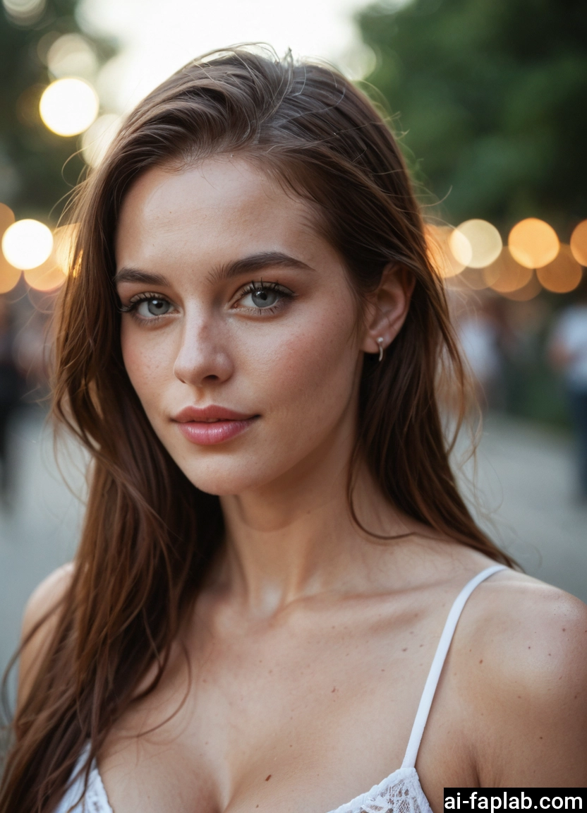 1girl, solo, long hair, brown hair, breasts, jewelry · Yamete.gg