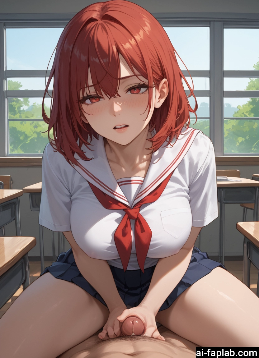 1girl, penis, breasts, 1boy, school uniform, hetero