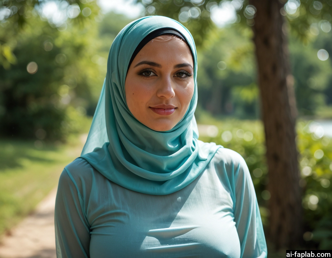 1girl, solo, hijab, looking at viewer, freckles, upper body