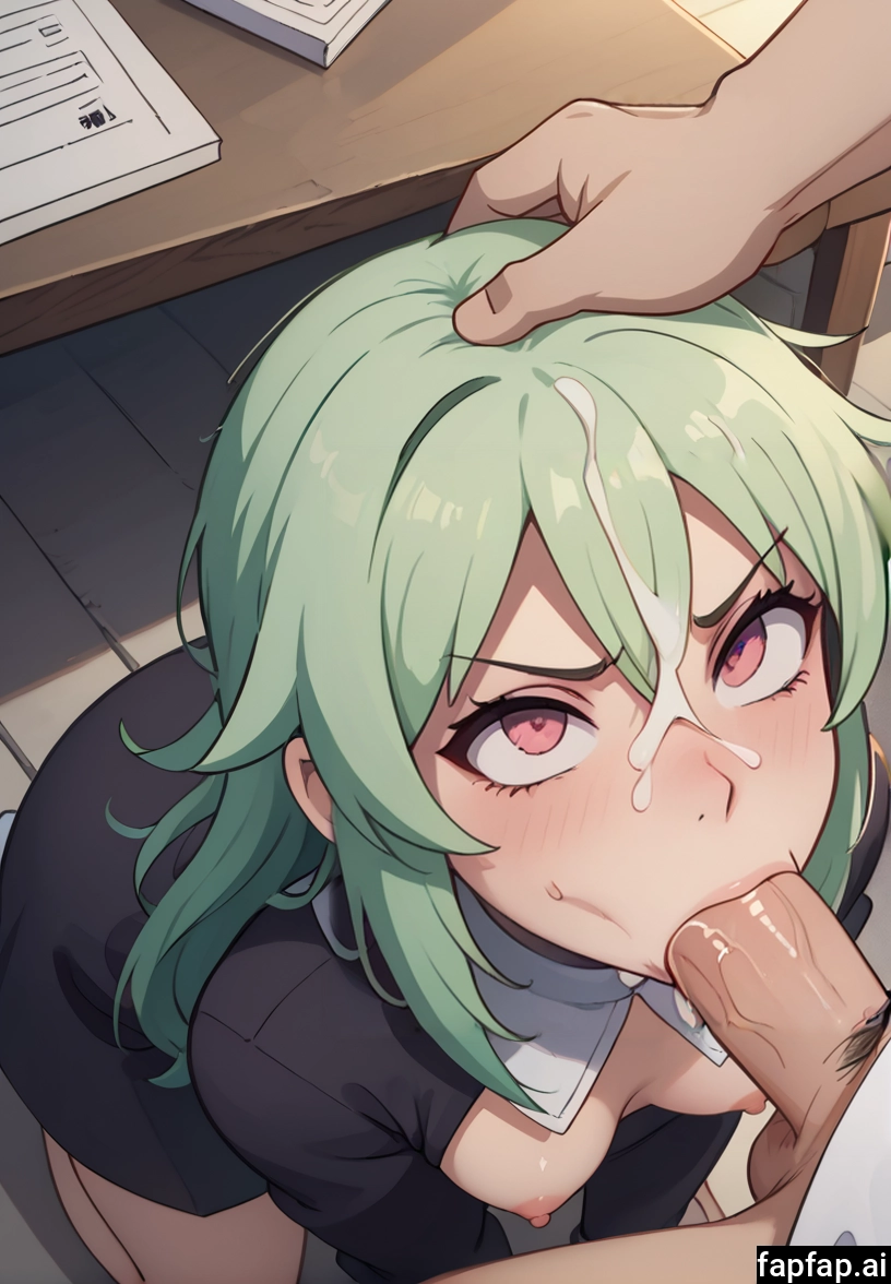 1girl, penis, breasts, hetero, 1boy, green hair · Yamete.gg