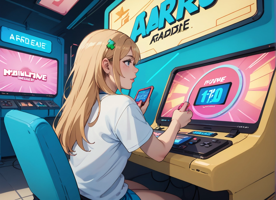 1girl, shirt, long hair, solo, blonde hair, sitting · Yamete.gg