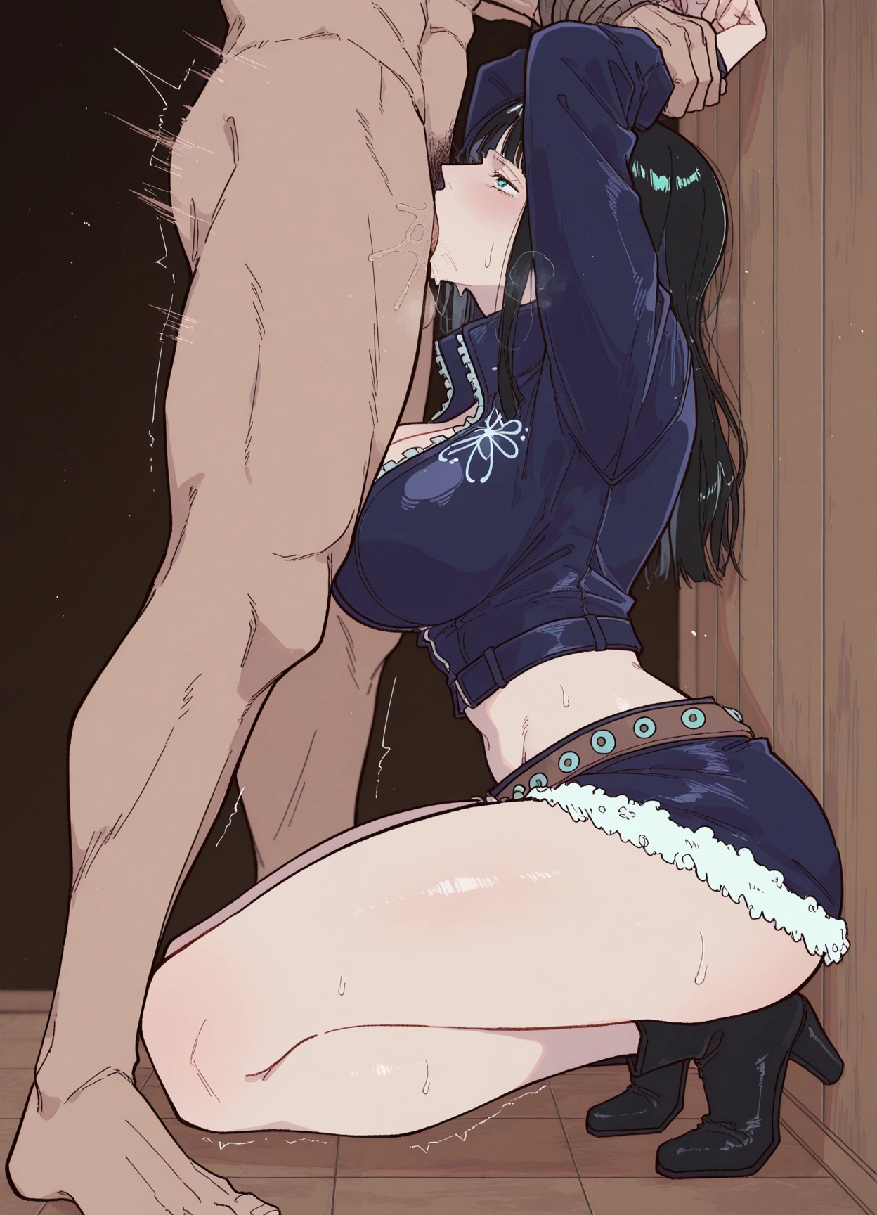 1girl, 1boy, hetero, oral, breasts, fellatio · Yamete.gg