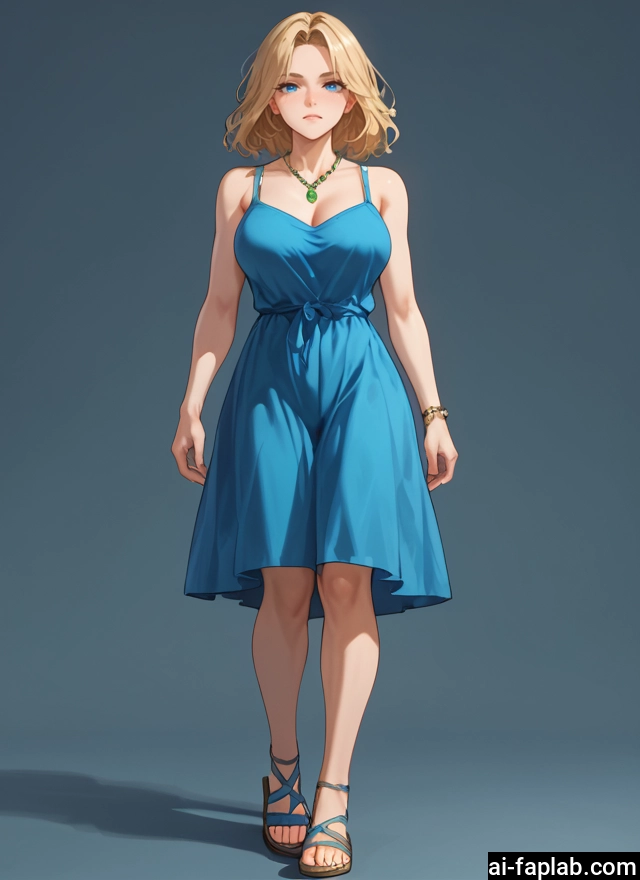 1girl, breasts, blonde hair, dress, blue eyes, solo · Yamete.gg