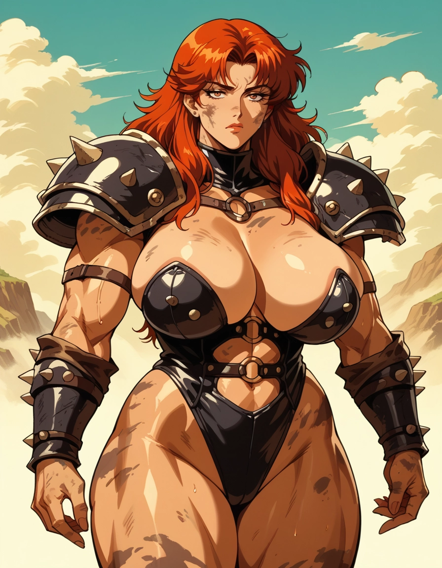 1girl, breasts, muscular female, solo, muscular, leotard · Yamete.gg