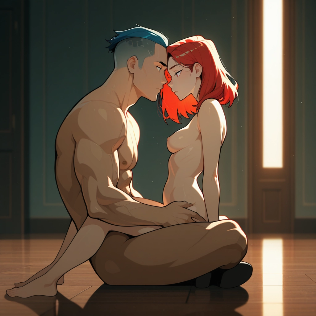 1girl, 1boy, completely nude, breasts, nude, hetero · Yamete.gg