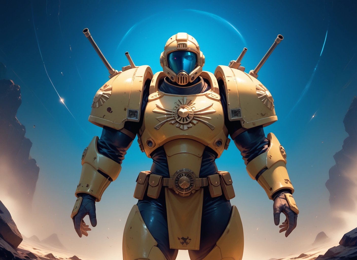 armor, solo, helmet, sky, shoulder armor, pouch · Yamete.gg