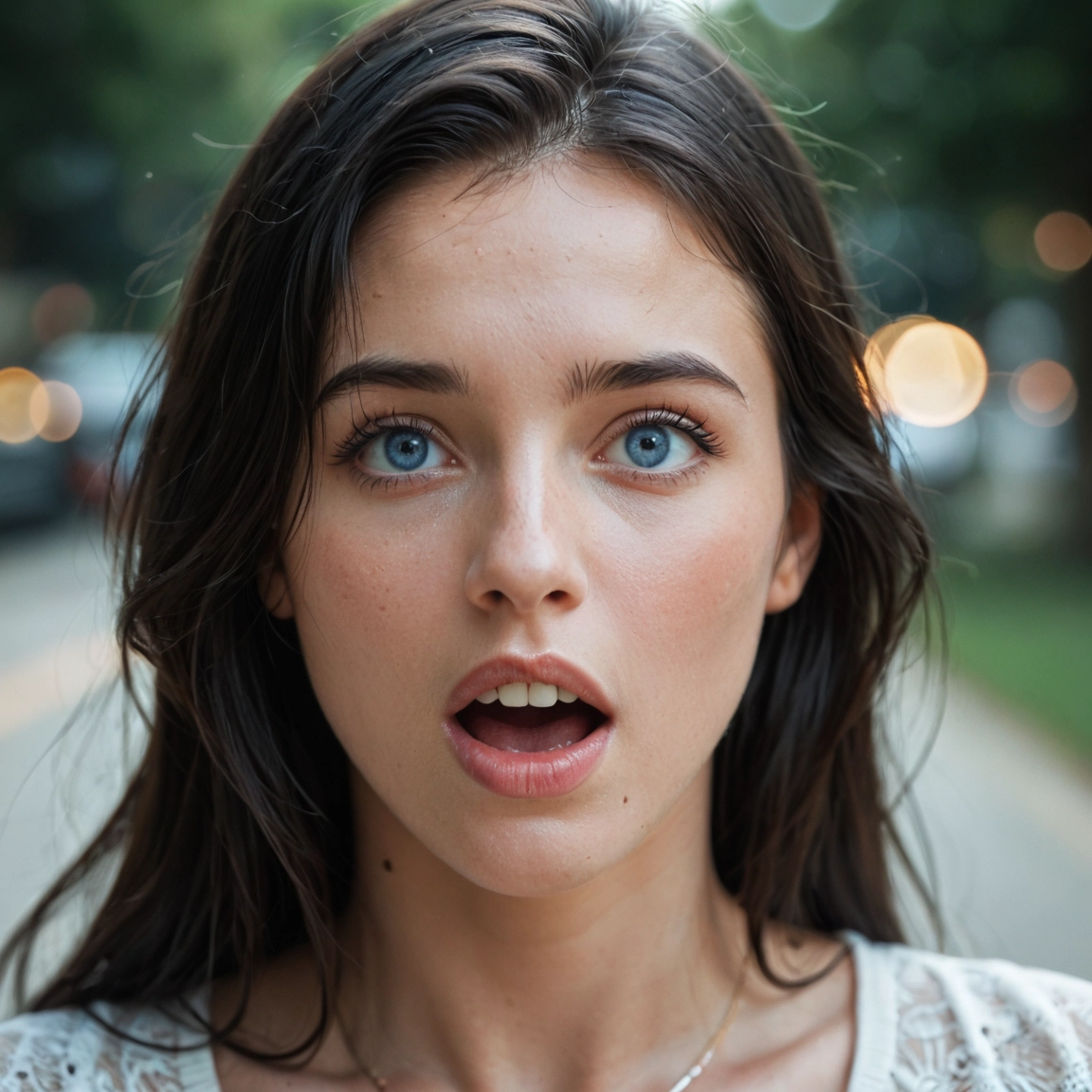 1girl, solo, mole, looking at viewer, blue eyes, open mouth · Yamete.gg