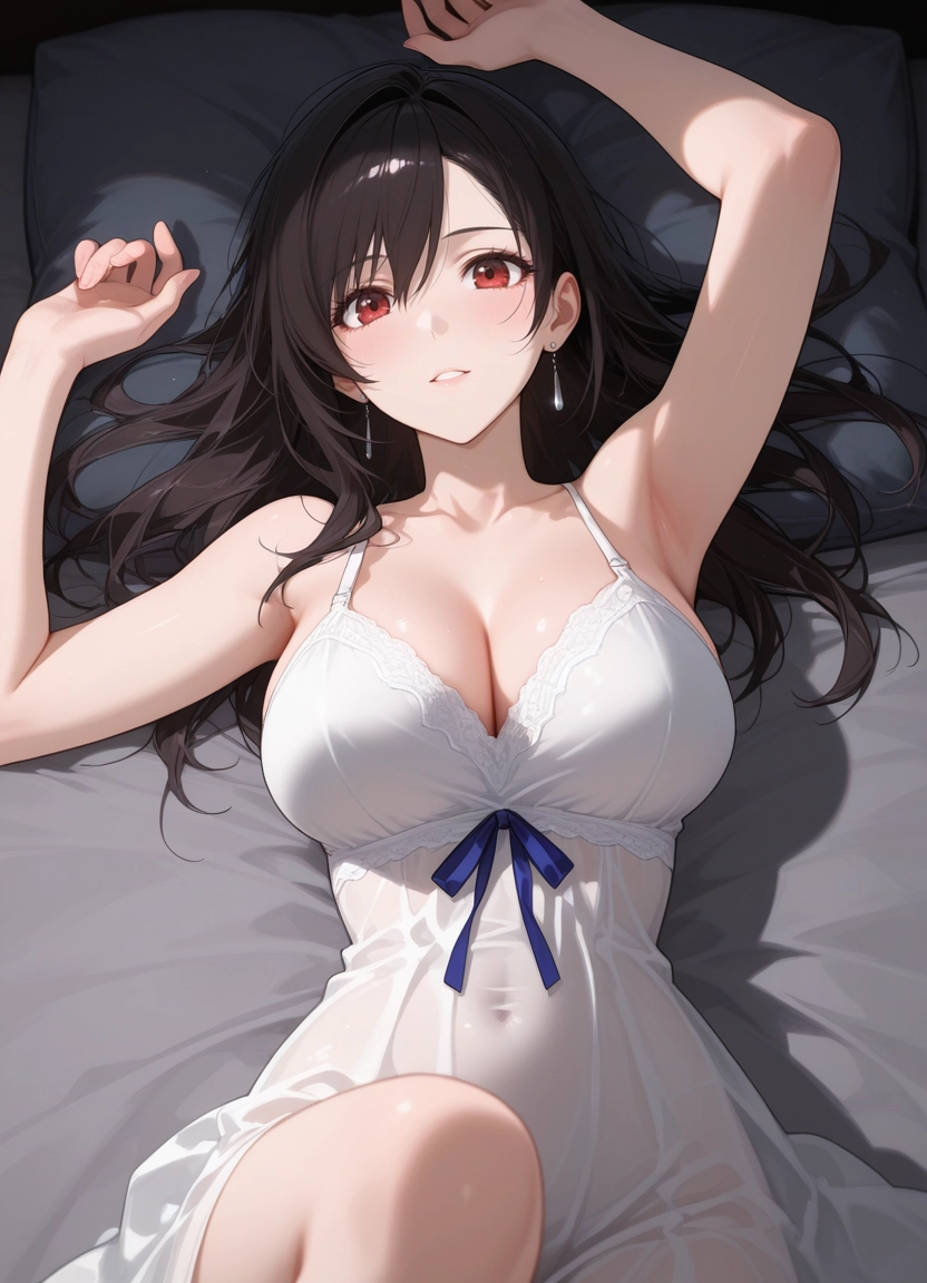 1girl, breasts, large breasts, jewelry, solo, red eyes · Yamete.gg