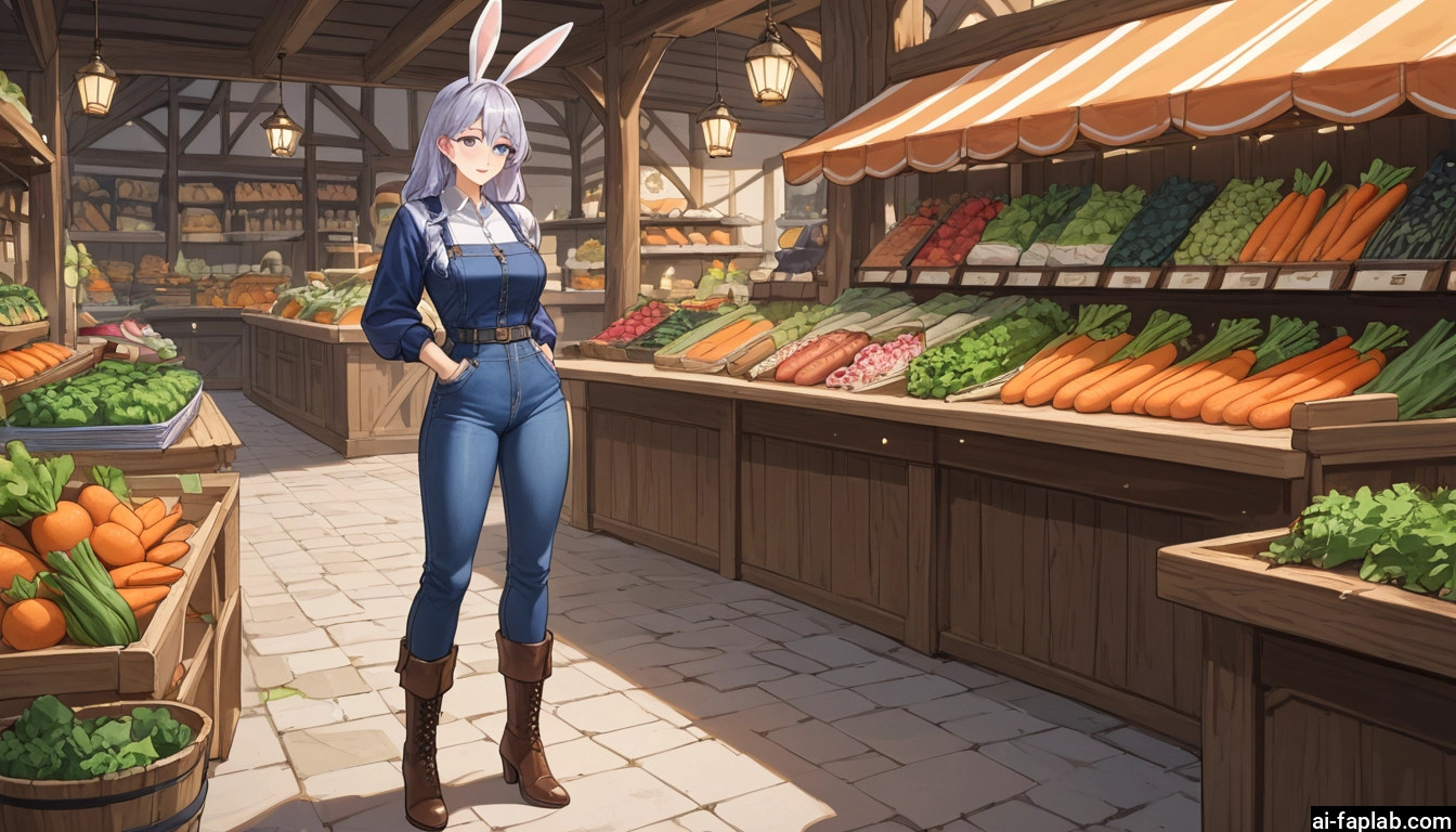 1girl, animal ears, rabbit ears, boots, food, solo