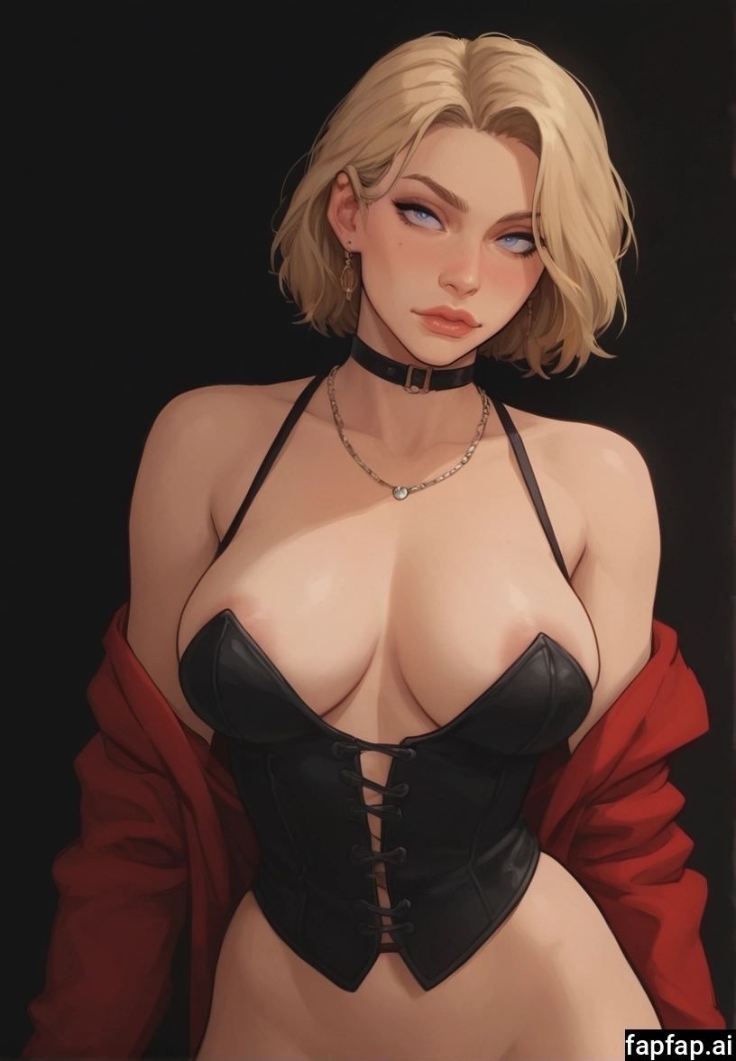 1girl, breasts, jewelry, solo, blonde hair, necklace · Yamete.gg