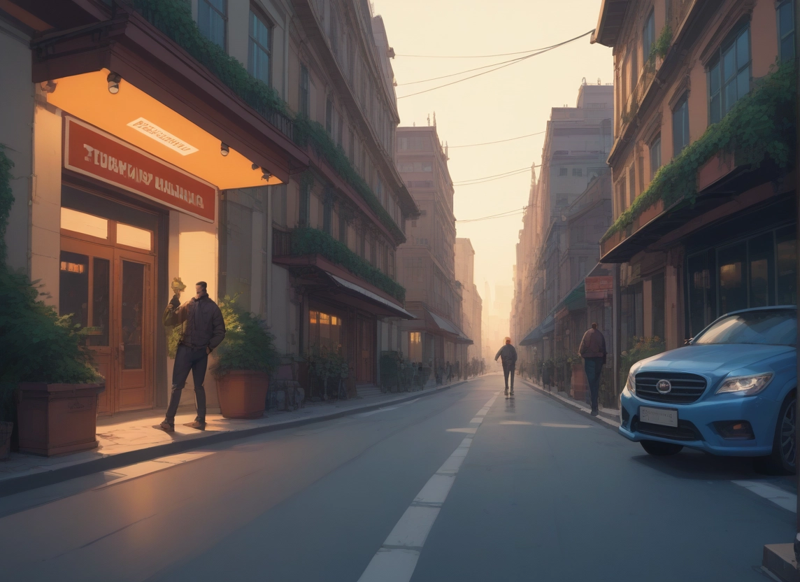 car, motor vehicle, ground vehicle, outdoors, road, street · Yamete.gg