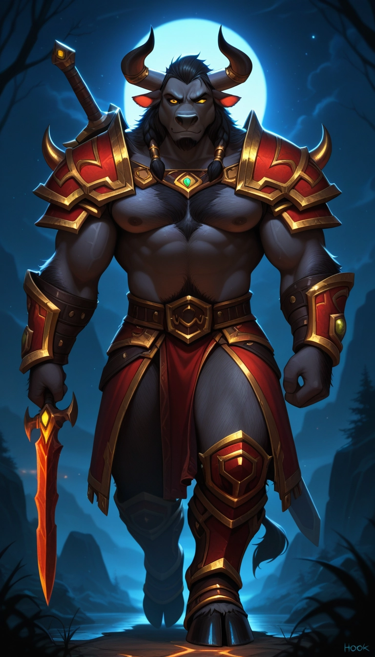 bara, furry, muscular male, muscular, 1boy, pectorals · Yamete.gg