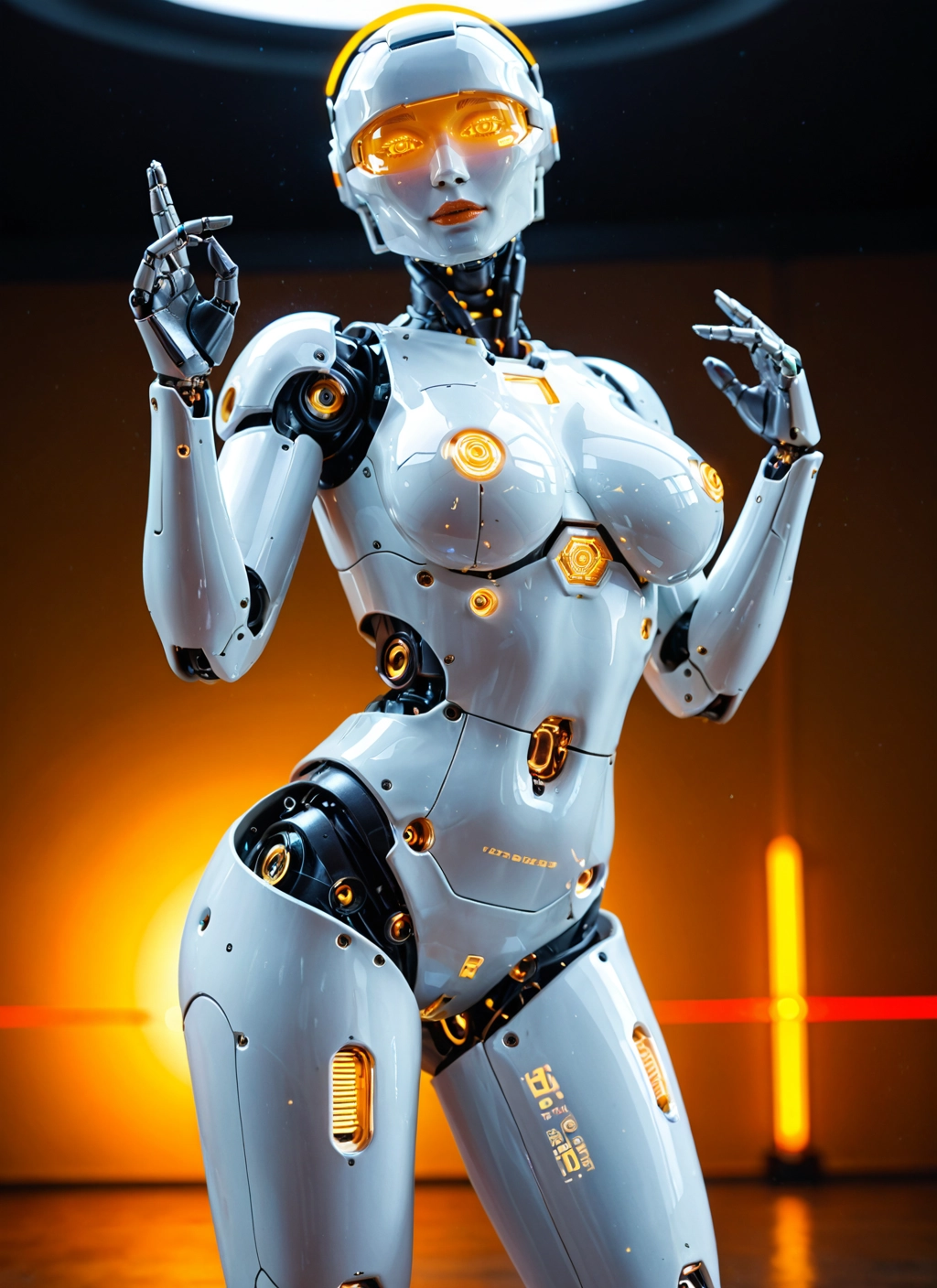 1girl, solo, breasts, robot joints, humanoid robot, science fiction · Yamete.gg