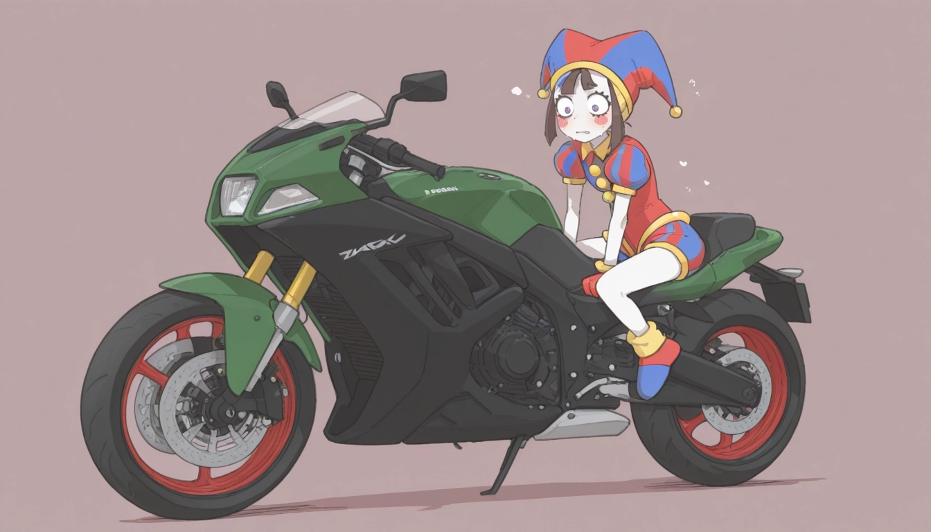 1girl, solo, ground vehicle, motor vehicle, hat, simple background · Yamete.gg