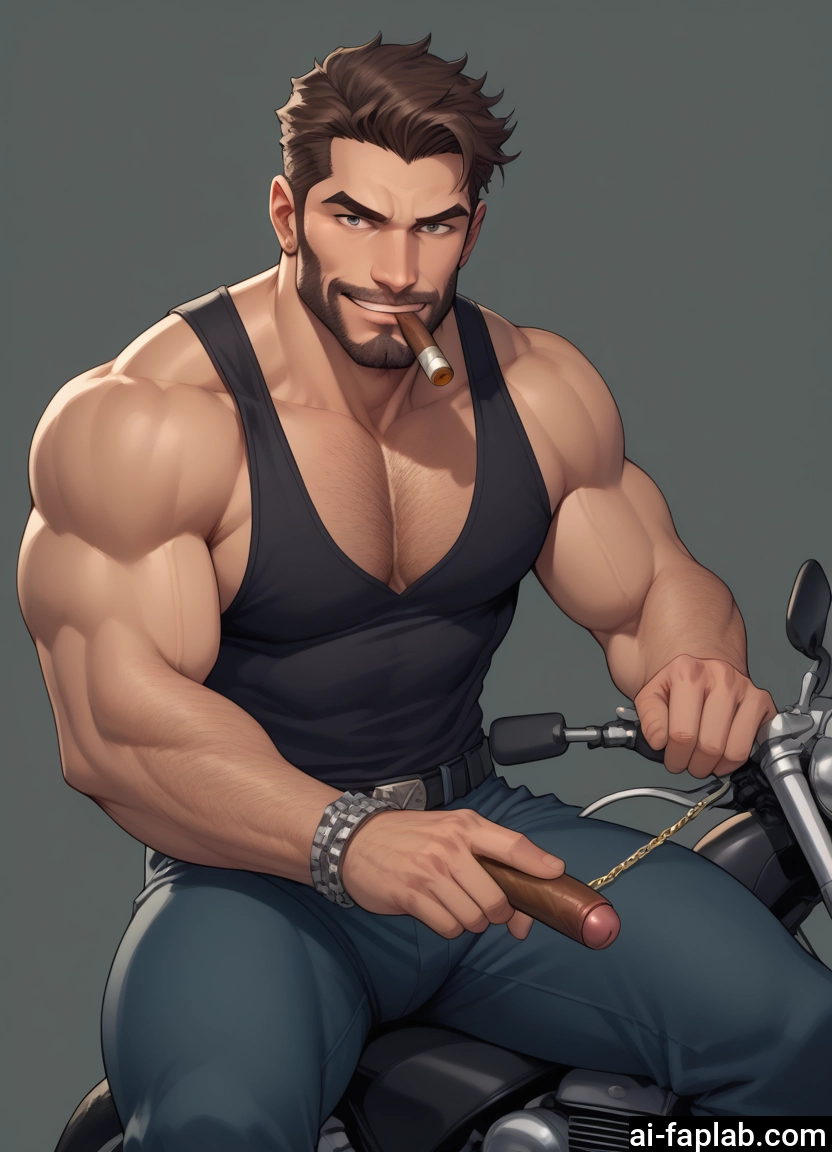 bara, male focus, 1boy, muscular, muscular male, solo
