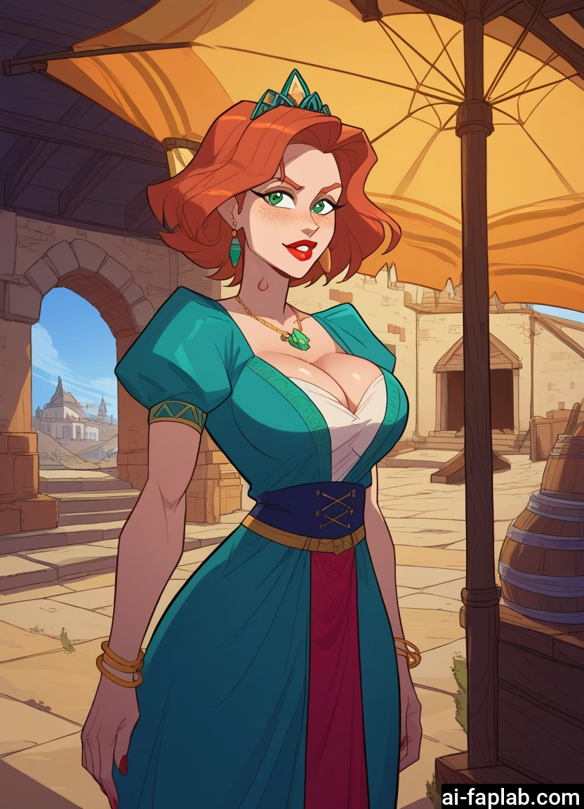 1girl, breasts, jewelry, green eyes, cleavage, earrings · Yamete.gg