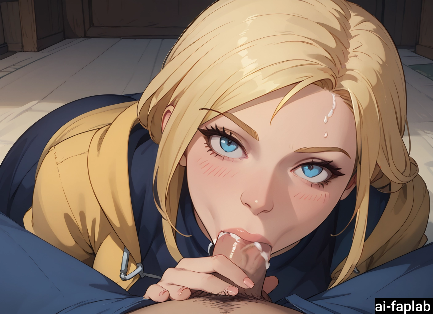 1girl, penis, hetero, 1boy, blonde hair, cum · Yamete.gg