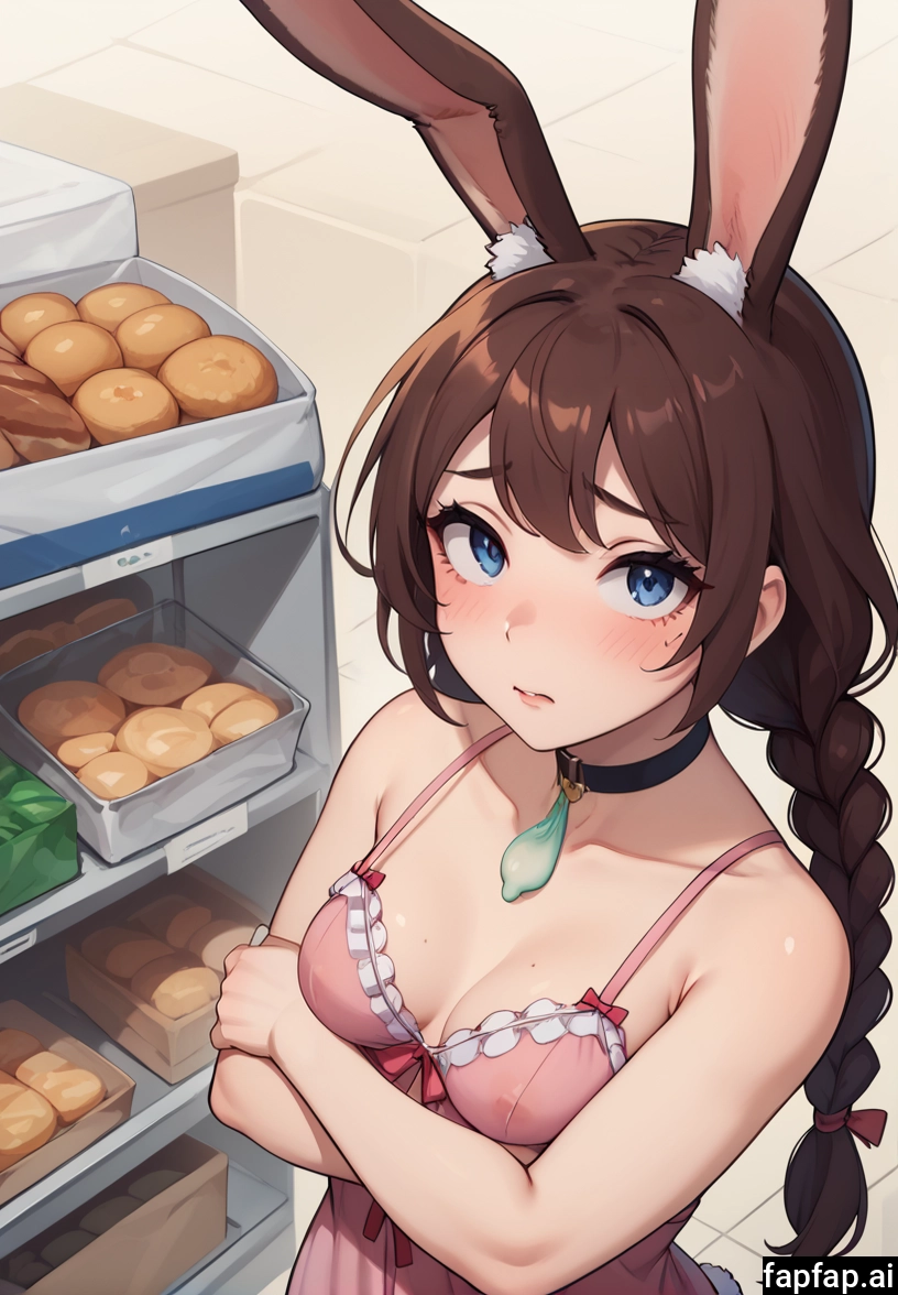 1girl, breasts, animal ears, solo, rabbit ears, braid · Yamete.gg
