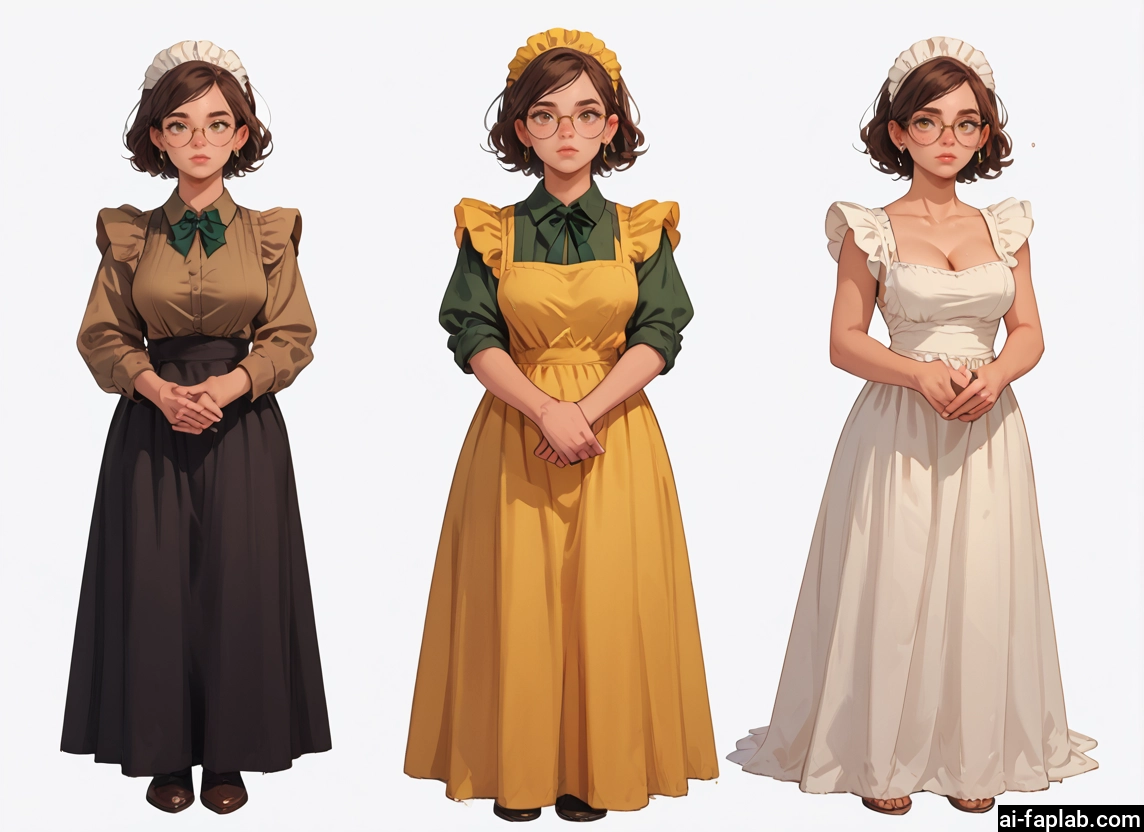 1girl, breasts, glasses, maid, jewelry, earrings · Yamete.gg