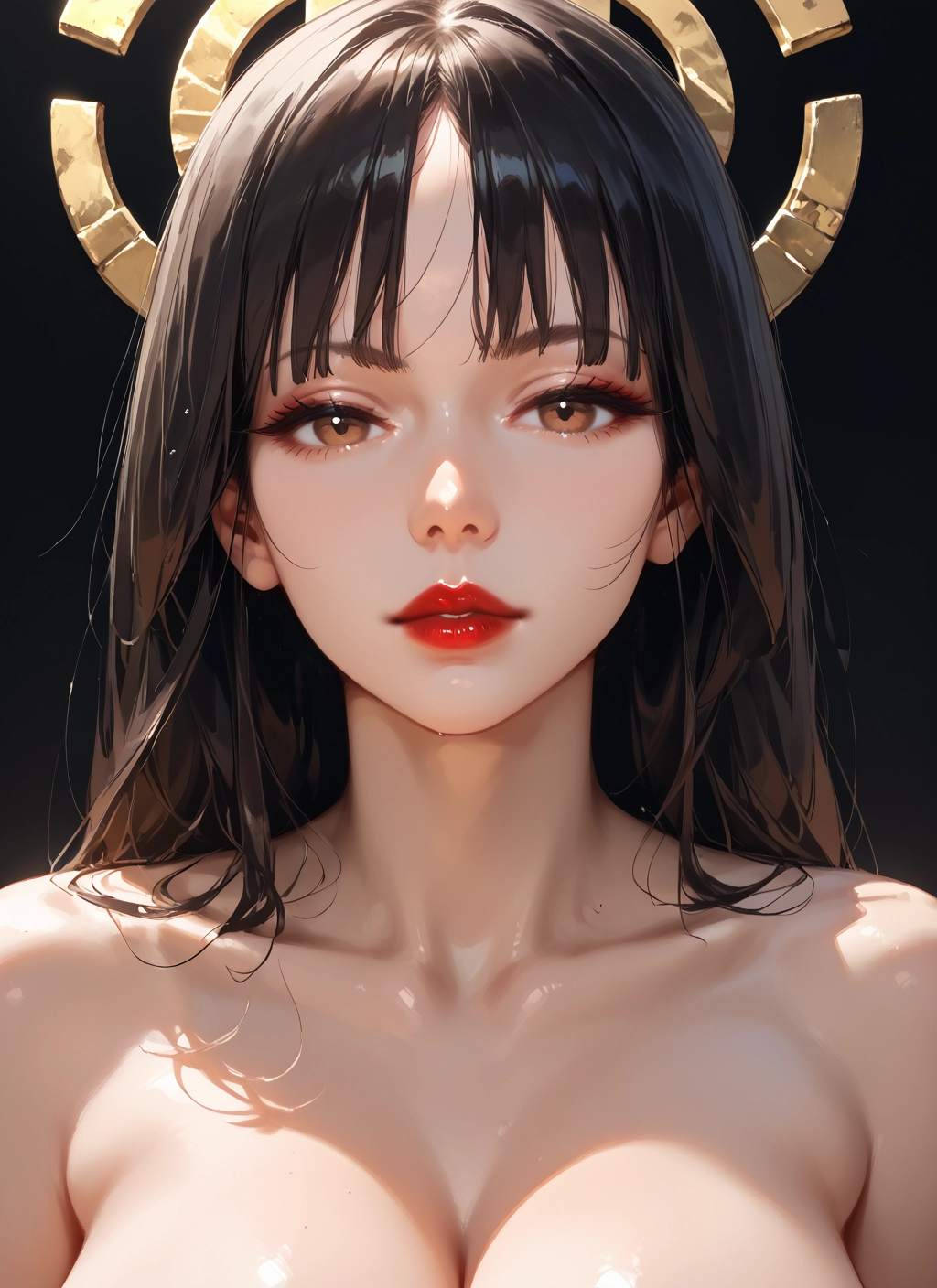 1girl, breasts, solo, looking at viewer, brown eyes, long hair · Yamete.gg