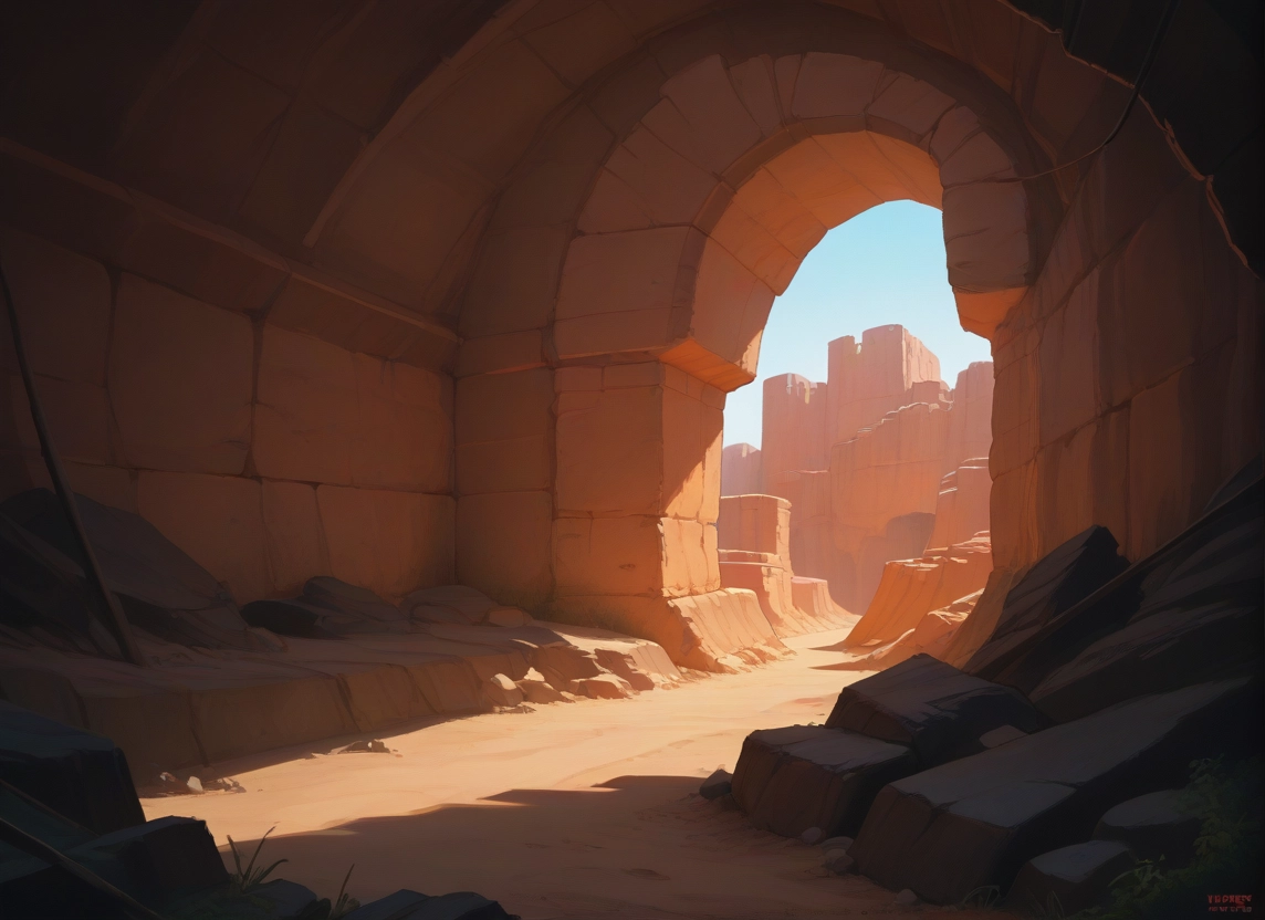 no humans, scenery, outdoors, sky, ruins, day · Yamete.gg
