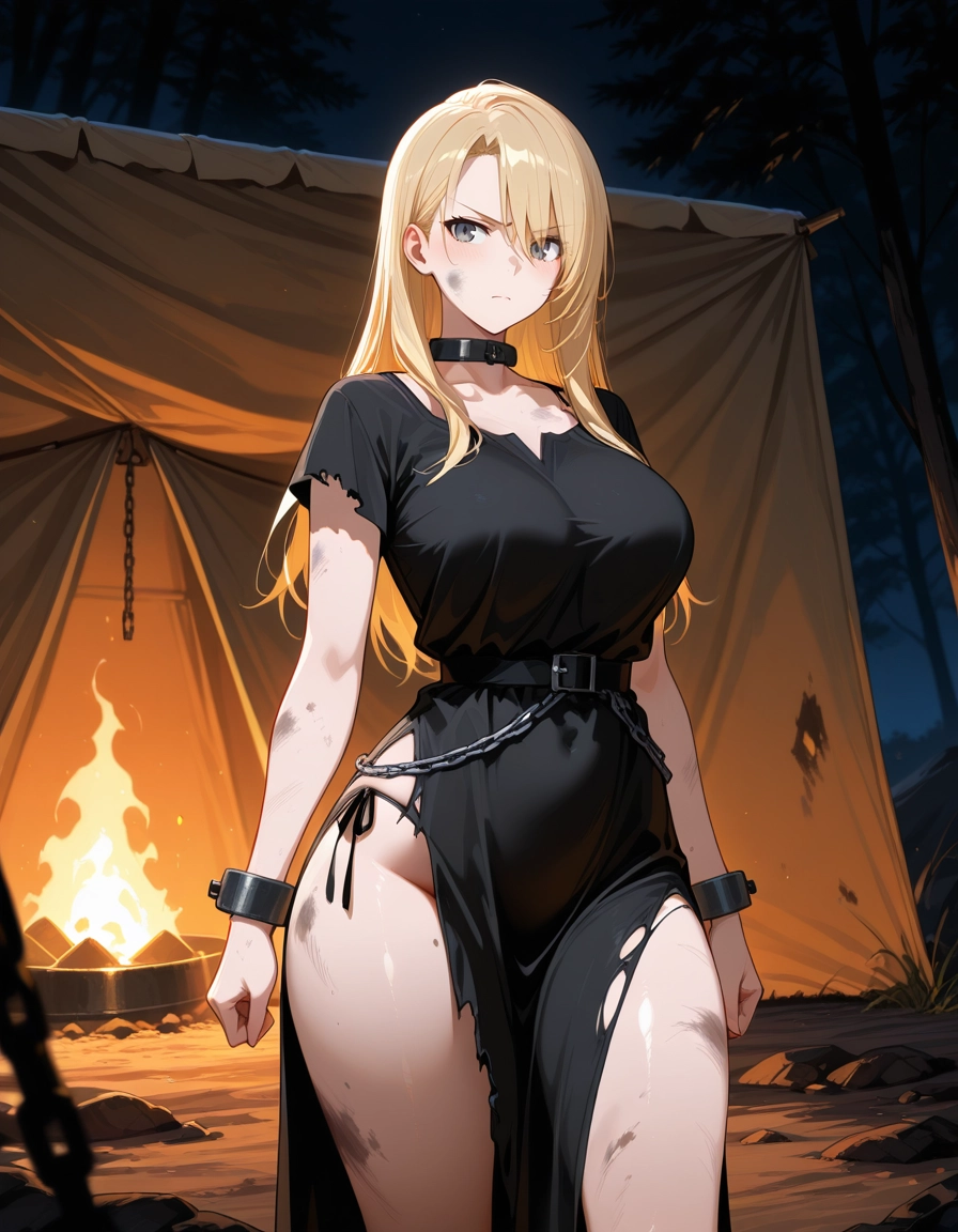 1girl, breasts, blonde hair, long hair, solo, blue eyes · Yamete.gg