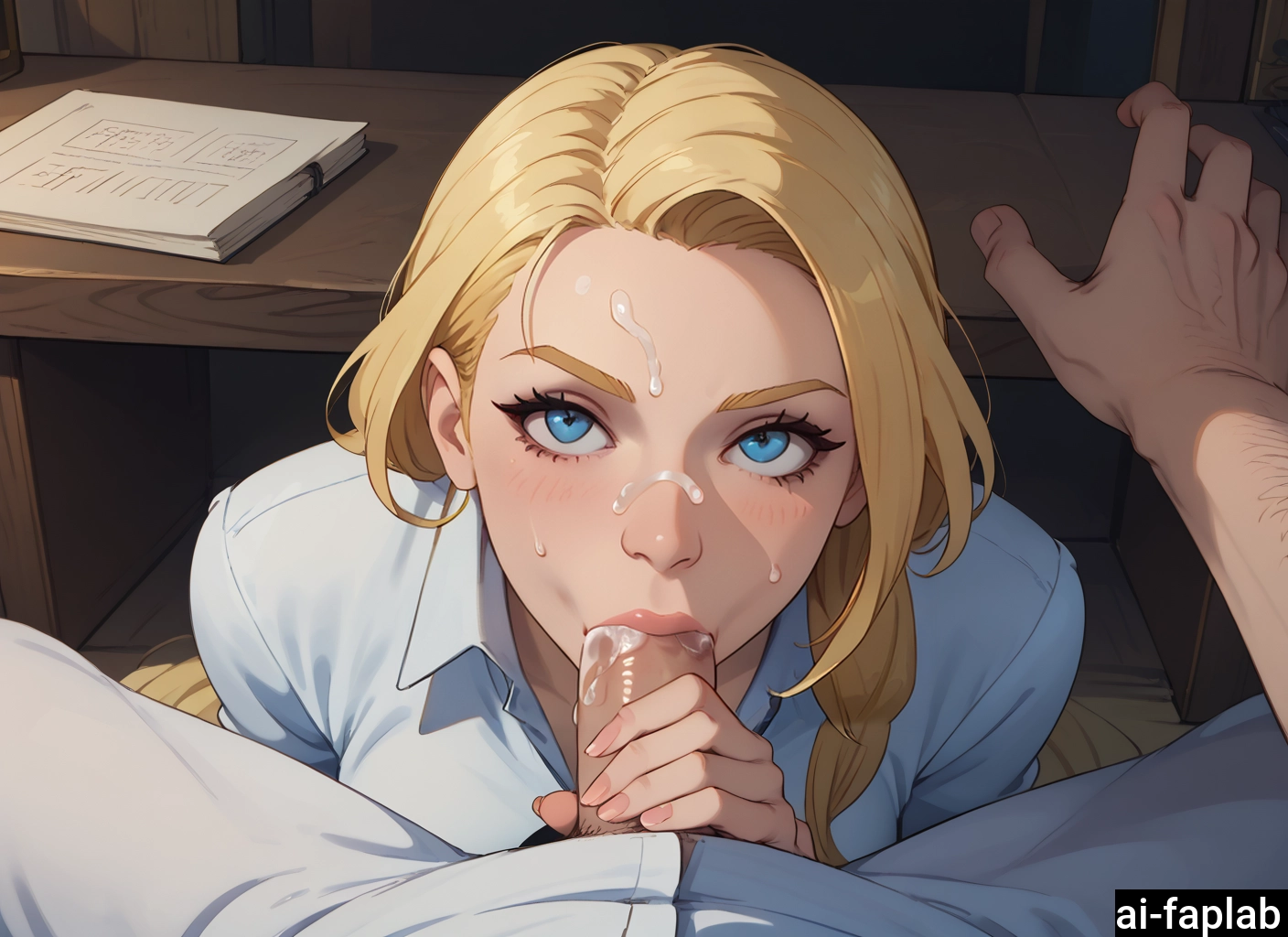1girl, penis, 1boy, pov, fellatio, hetero · Yamete.gg