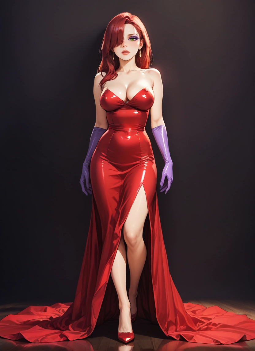 1girl, breasts, gloves, dress, solo, jewelry · Yamete.gg