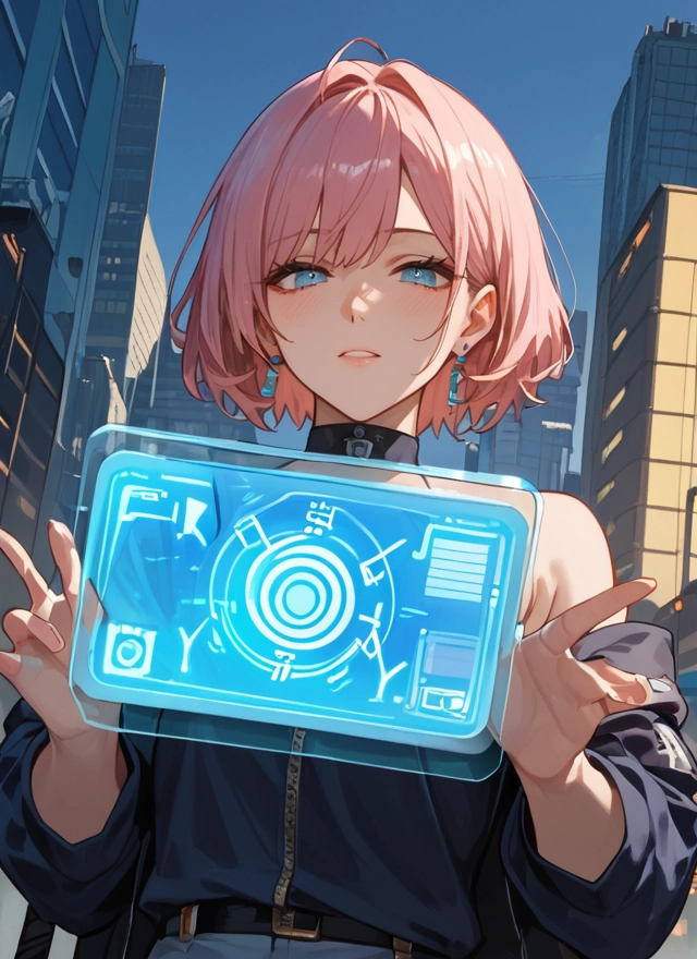 1girl, solo, jewelry, earrings, blue eyes, short hair · Yamete.gg