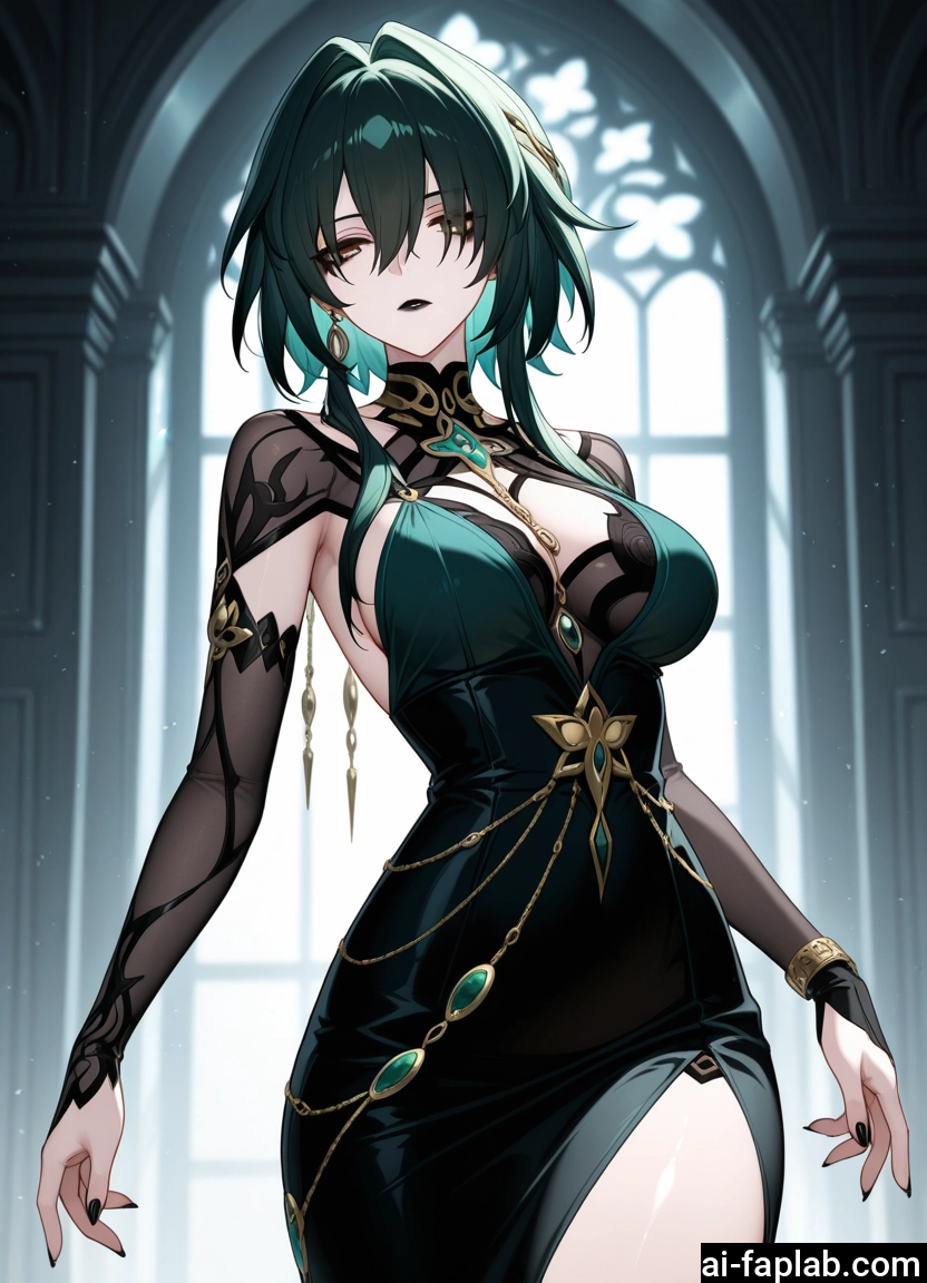 1girl, breasts, dress, solo, jewelry, earrings