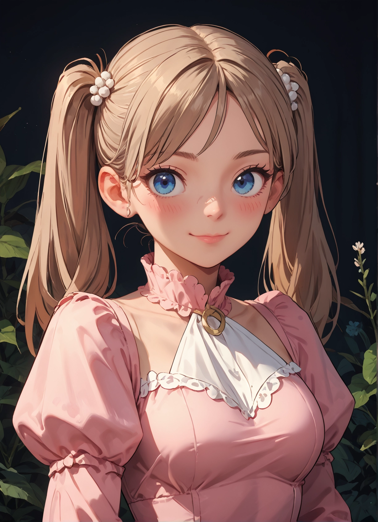 1girl, solo, blue eyes, twintails, smile, looking at viewer · Yamete.gg