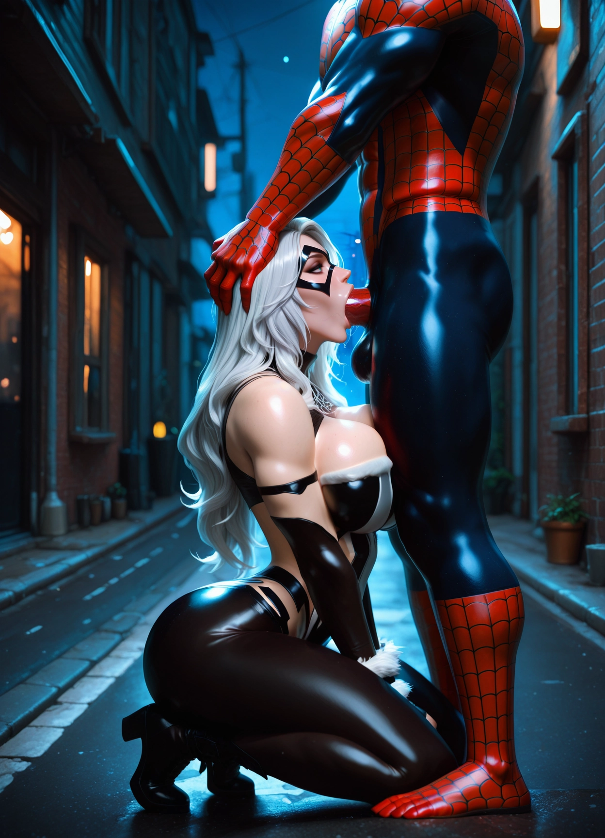 1girl, 1boy, fellatio, oral, hetero, breasts · Yamete.gg