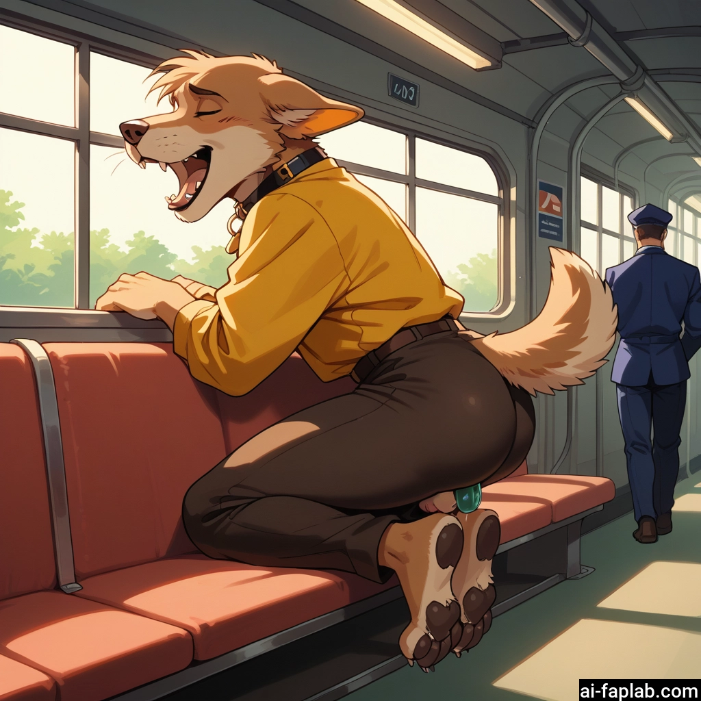 yaoi, bara, furry, tail, multiple boys, collar · Yamete.gg