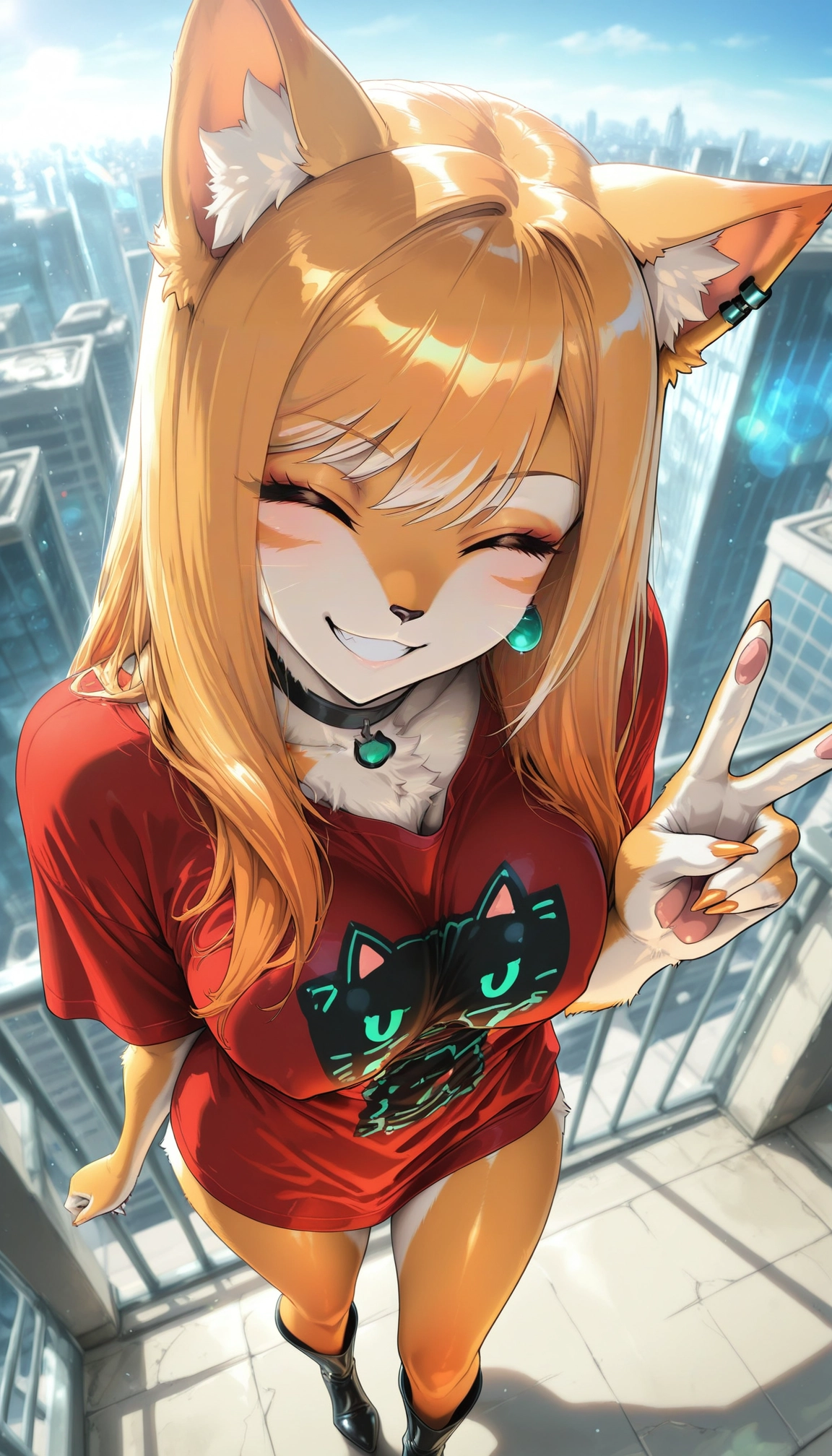 furry, 1girl, furry female, animal ears, closed eyes, solo