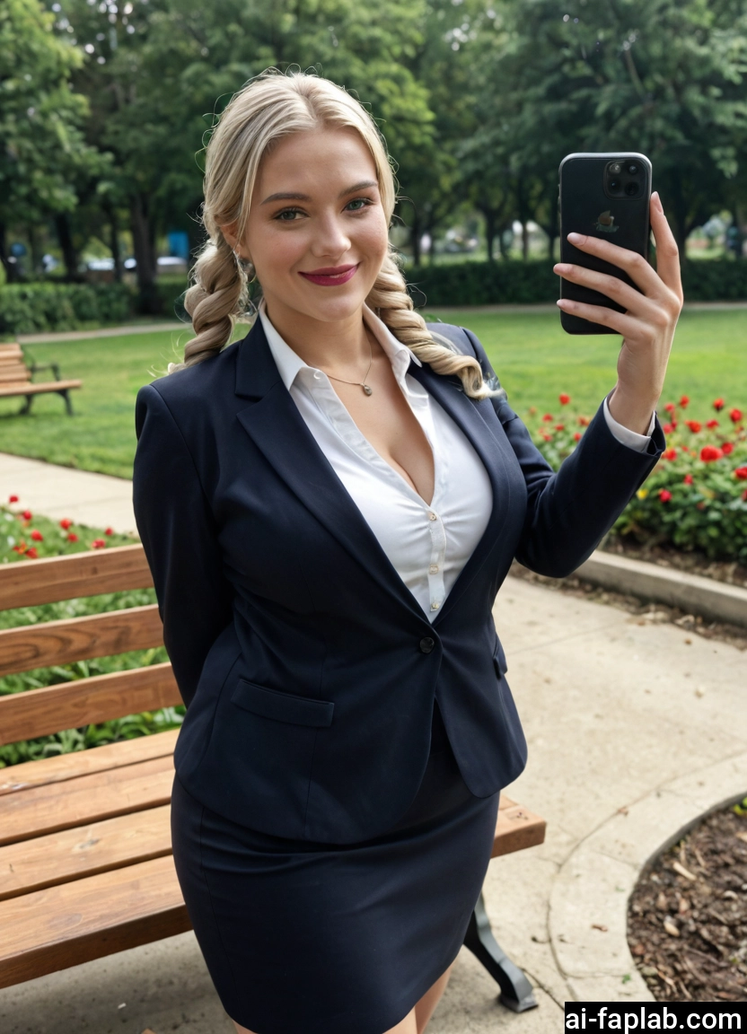 1girl, phone, breasts, skirt, solo, cleavage