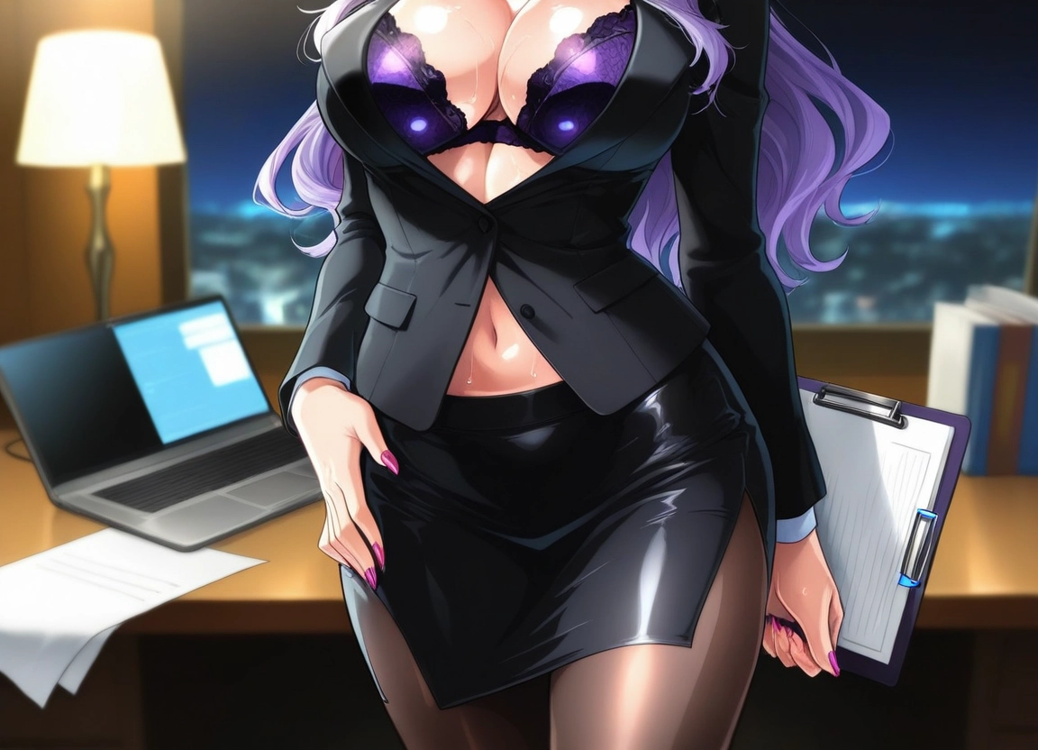 1girl, breasts, underwear, pantyhose, bra, skirt · Yamete.gg