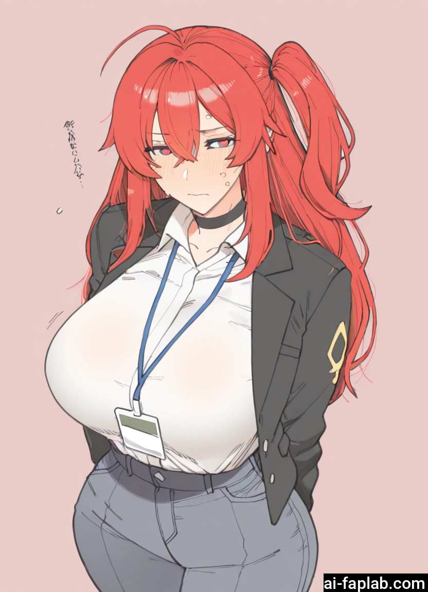1girl, breasts, pants, blush, shirt, choker · Yamete.gg