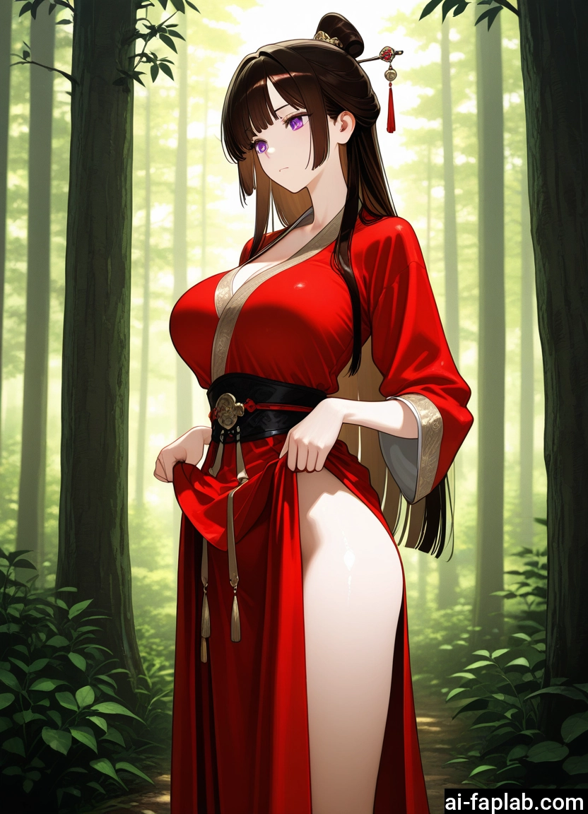 1girl, breasts, long hair, purple eyes, large breasts, solo · Yamete.gg
