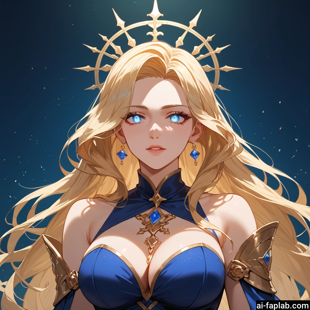 1girl, breasts, long hair, blonde hair, jewelry, earrings · Yamete.gg