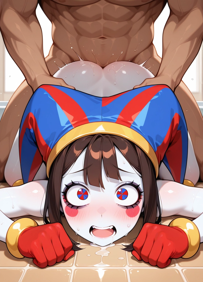 1girl, 1boy, gloves, hetero, red gloves, sex · Yamete.gg
